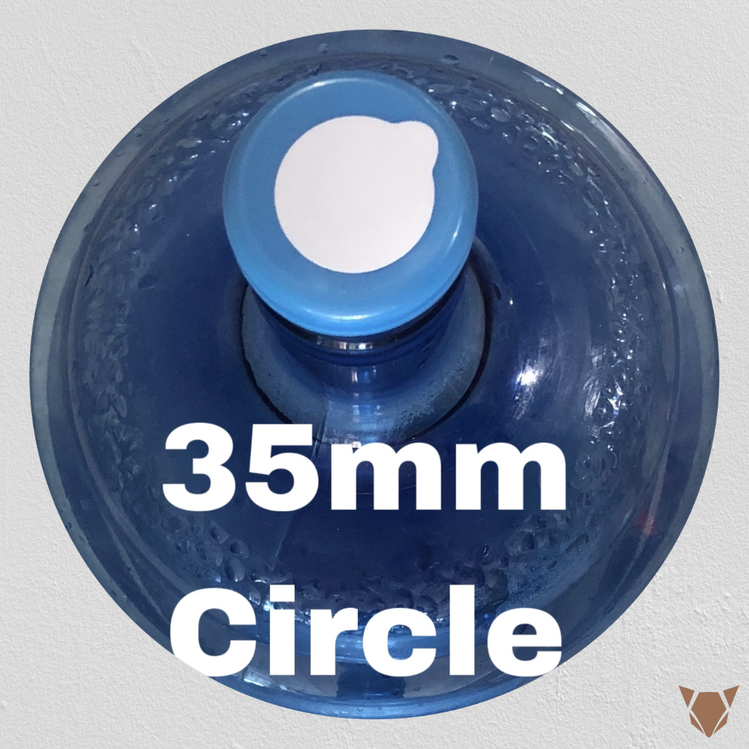 6,000 pcs. Hygienic Sticker for Non-Spill Cap 5 Gal. Container
