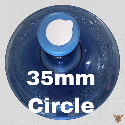 6,000 pcs. Hygienic Sticker for Non-Spill Cap 5 Gal. Container