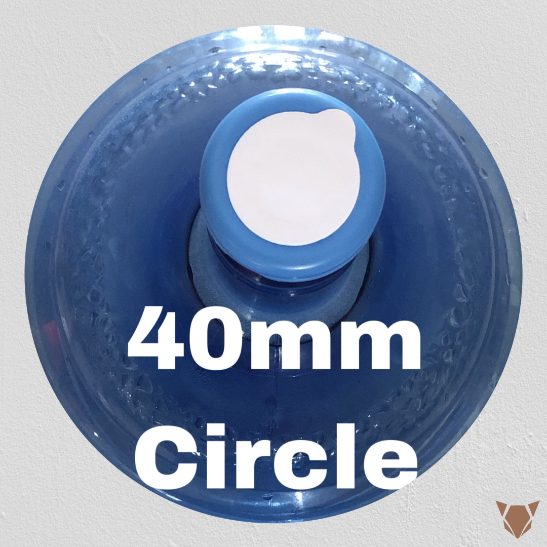 6,000 pcs. Hygienic Sticker for Non-Spill Cap 5 Gal. Container