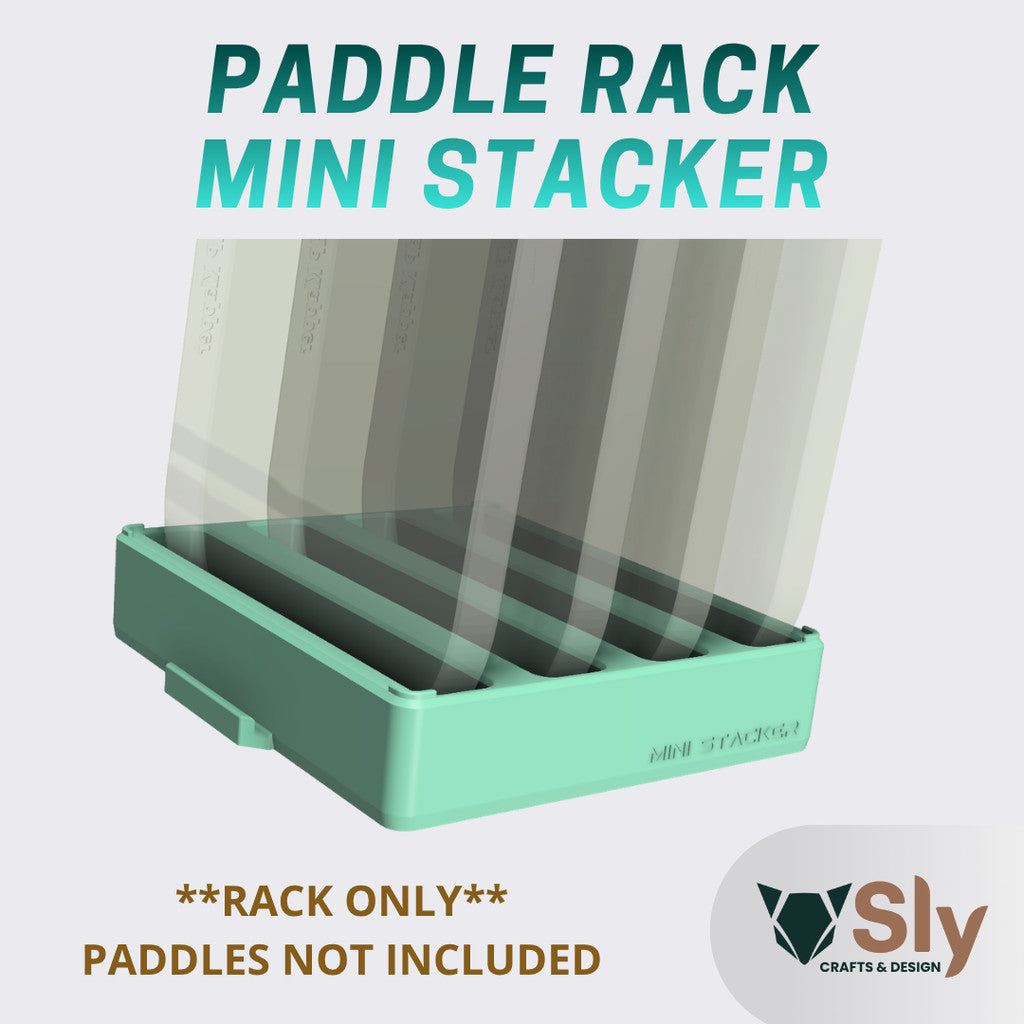 Pickleball Paddle Stacker MINI | Compact Minimalist Paddle Holder Stand